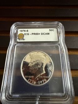 1976-S Proof Kennedy Bicentennial Half Dollar ICG PR69+ DCAM
