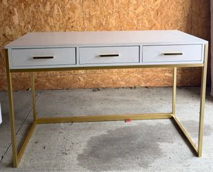White gold desk