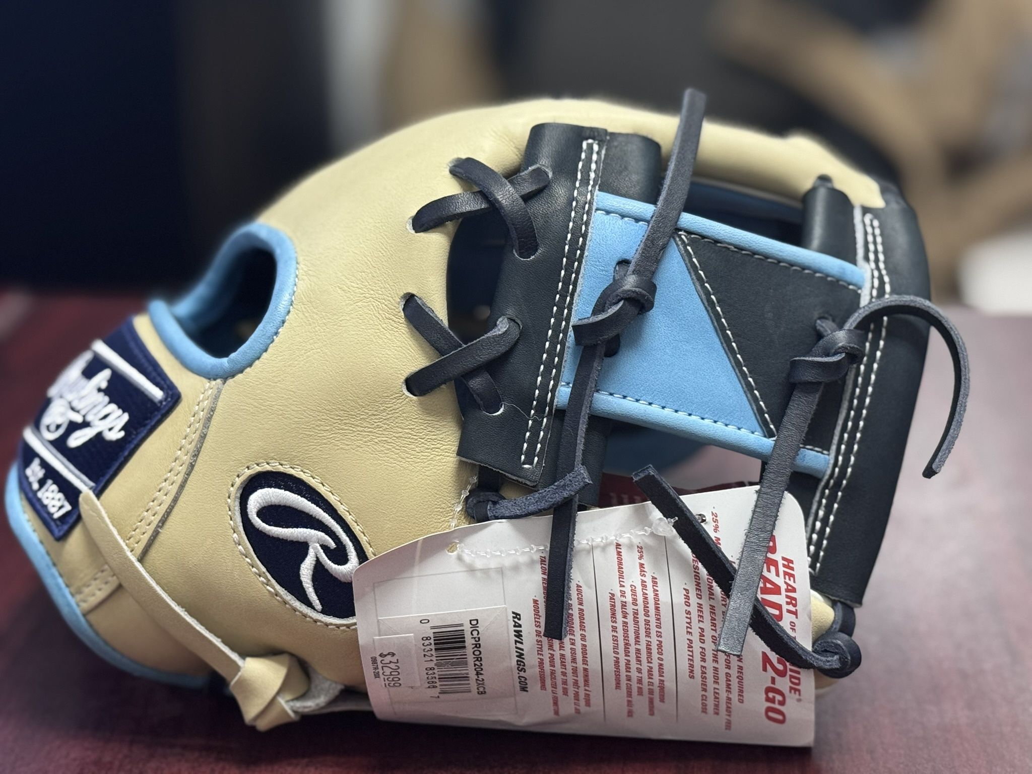 Rawlings HOH 11.5" PROR204-2XCB Black/Columbia Blue Pro I-Web Baseball NWT