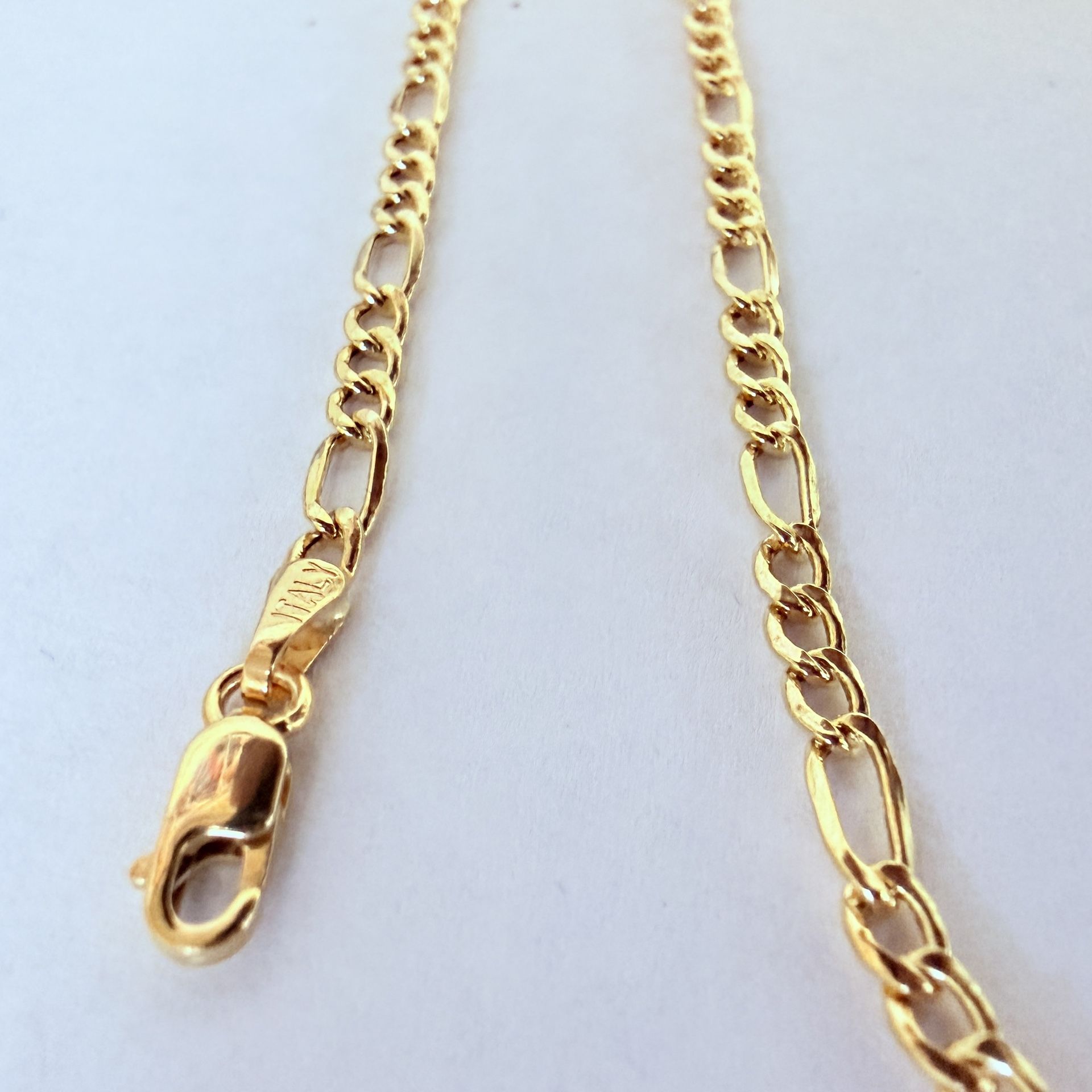 20” 14k Gold Figaro Chain