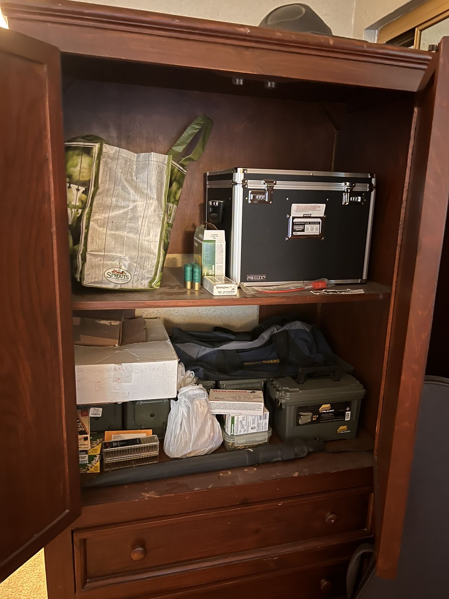 Solid Wood Armoire/media Cabinet