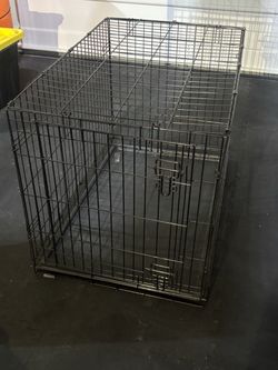 Large Folding Dog Crate with Tray