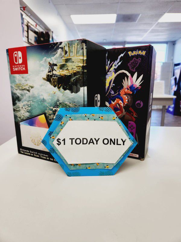 Nintendo Switch OLED Gaming Console- $1 Today Only