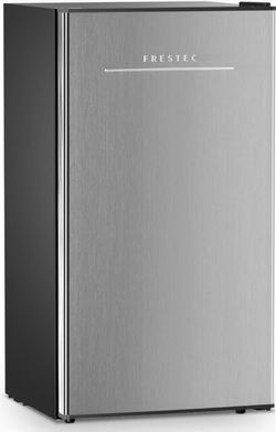 3.2 Cu. Ft. Mini Fridge with Freezer Small Refrigerator, Mini fridge for Bedroom, Dorm, Single Door, Energy Saving, Low Noise,Adjustable Thermostat,Mi
