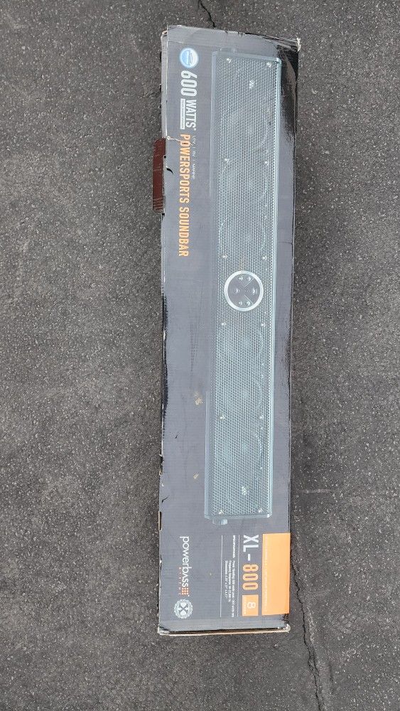 PowerBass XL-800 Marine Certified Amplified Power Sports Bluetooth Soundbar (XL-800 with Clamps and Remote)