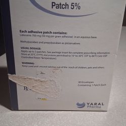 Lidocaine Patches 5%. 25 Patches 