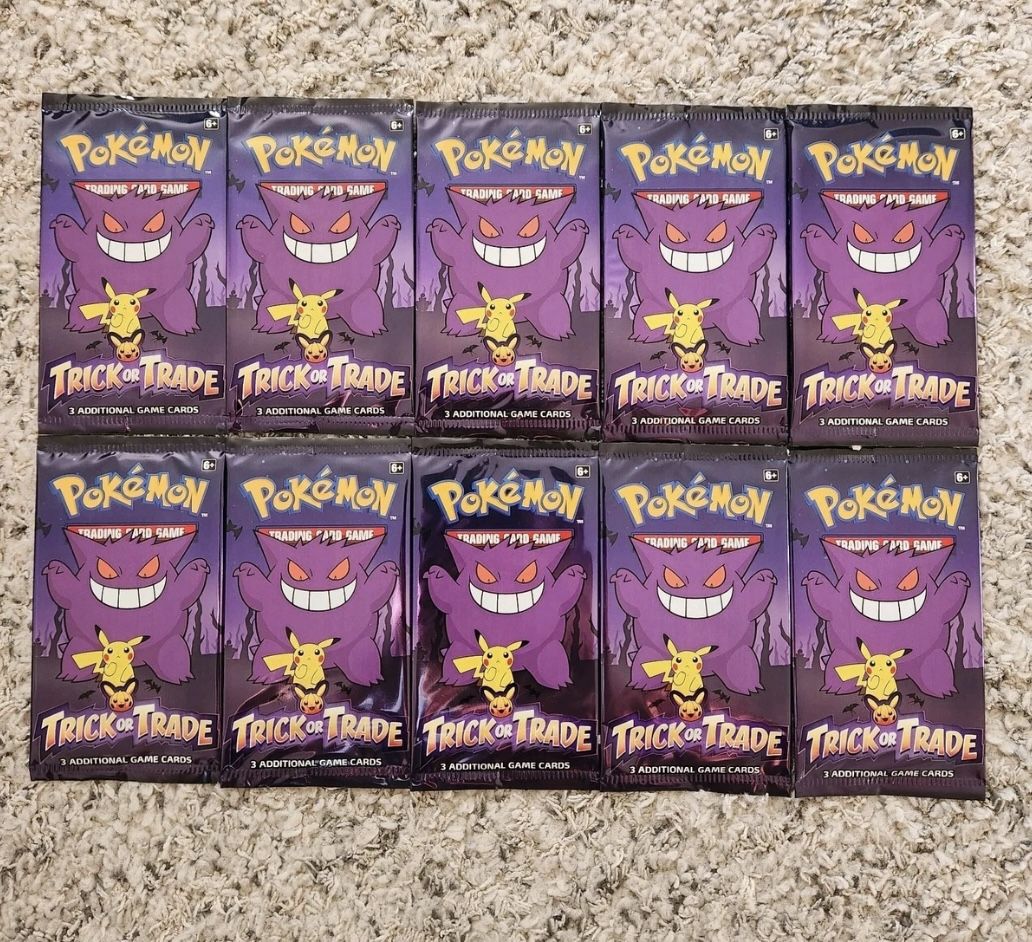 Pokemon “Trick Or Trade” 2024 BOOster Packs Brand New Sealed