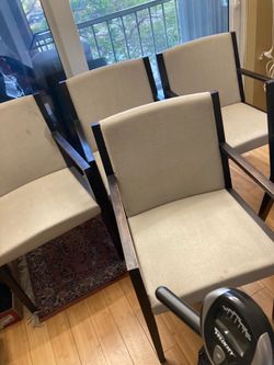 Five Solid Wood Chairs for $100 for all five chairs