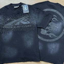 Black Short Sleeve Hellstar Shirt All Sizes