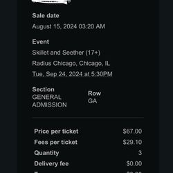 Skillet Tickets!!!!!