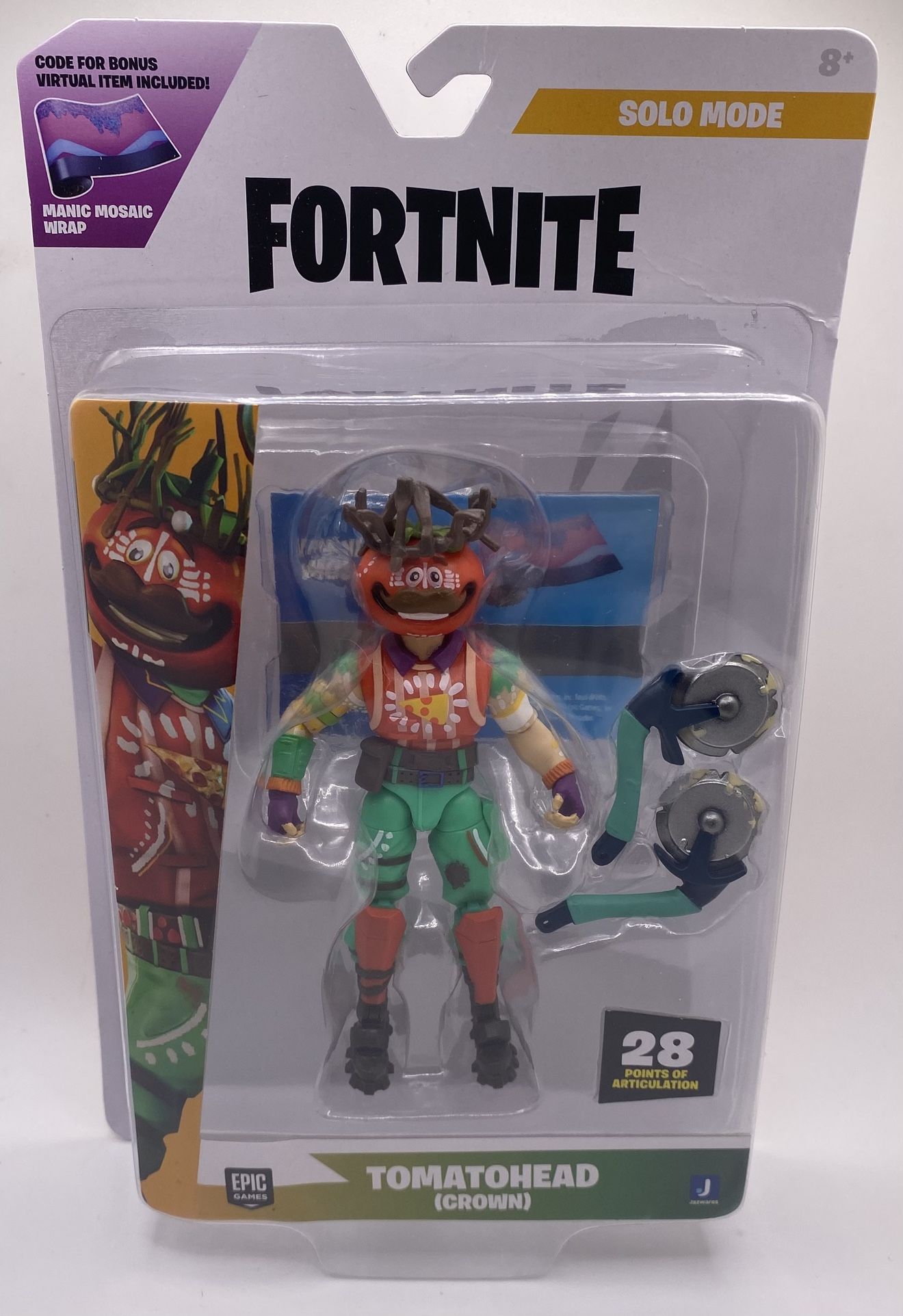 Fortnite Solo Mode Series 25 #282 TomatoHead (Crown) - Manic Mosaic WRAP - NEW