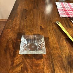 Art deco style glass ashtray