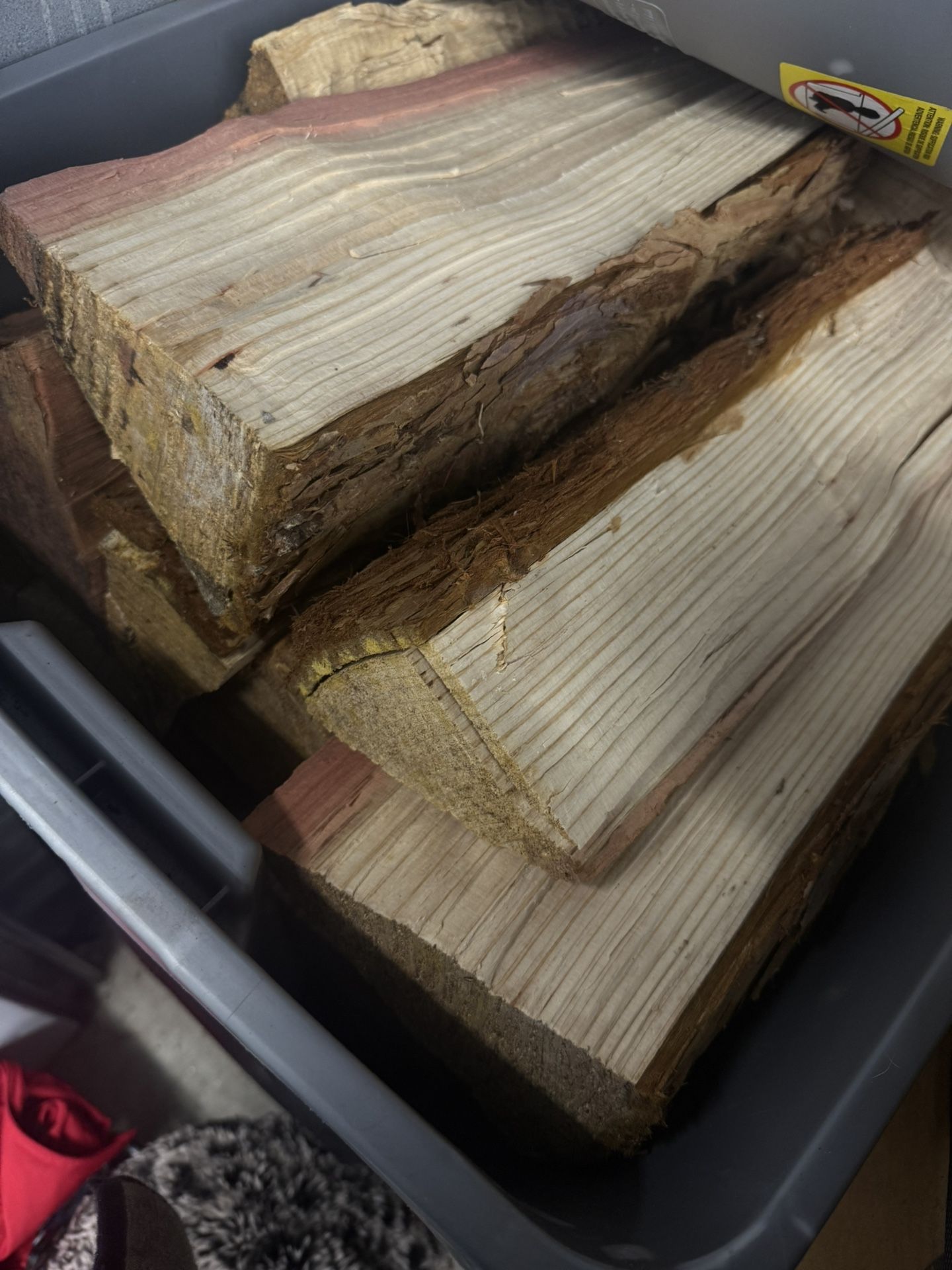 Huge Bin 3 Year Season Fire Wood