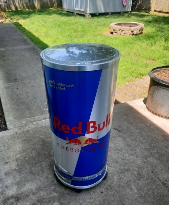 Red Bull cooler on wheels - $85