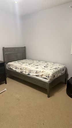 Pottery Barn Fairfax twin bed with mattress