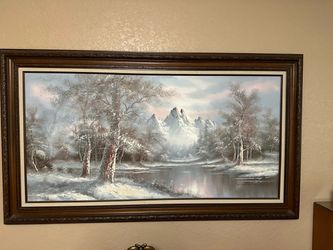 Large landscape painting