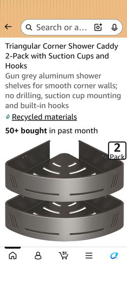 Triangular Corner Shower Caddy 2-Pack