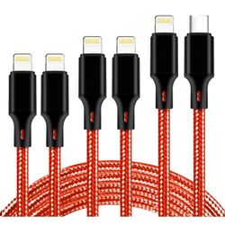 Usb C To Lightning 5 Pack 2 3ft 2 6ft 1 10ft Chargers