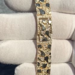 Gold Nugget Bracelet 