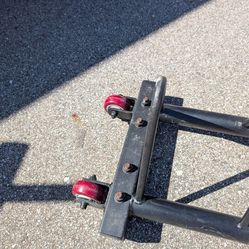 Titan Fitness plate rack with wheels
