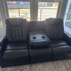 Two leather couches