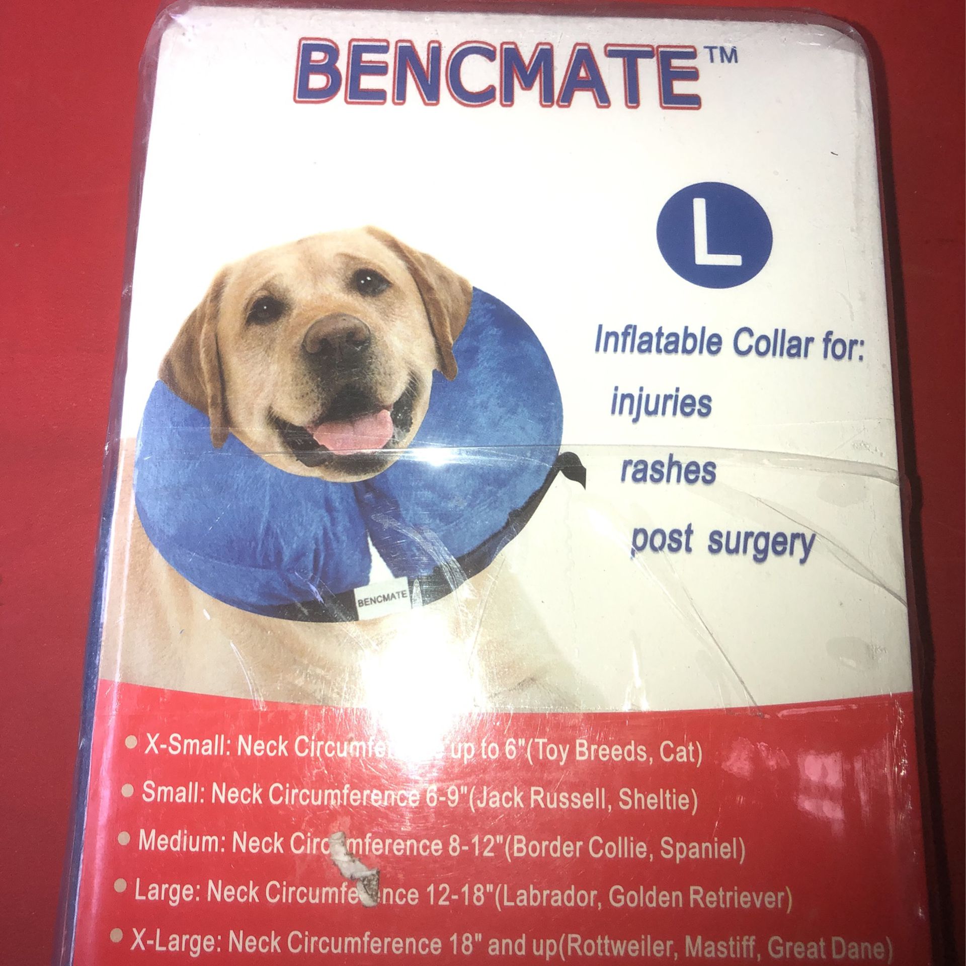 New dog large inflatable E collar