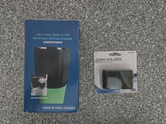 Coin holder/sorter for cupholder in car & smaller for bag/purse