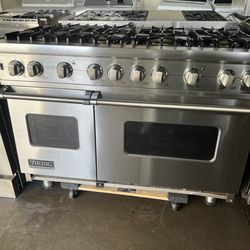 VIKING 48”WIDE ALL GAS RANGE STOVE STAINLESS STEEL