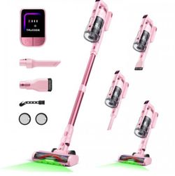 Trucozie 8-In-1 Lightweight Stick Vacuum With 45mins Runtime (Pink)