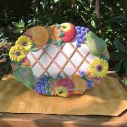 Fitz&Floyd Omnibus Fruit Lattice Platter