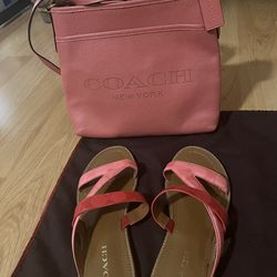 Sandals and crossbody bag