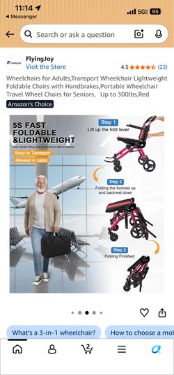 Travel chair just like picture