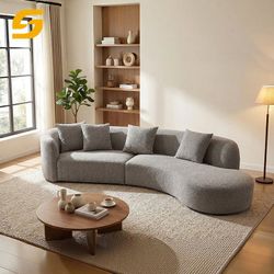 Curved Gray Modern Sofa Free Delivery $550