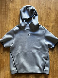 *PLAYERS ONLY* Raiders Nike Player Dri-Fit XL Short Sleeved Performance Hoodie.