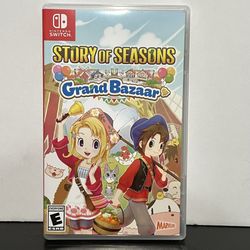 Story of Seasons Grand Bazaar Nintendo Switch
