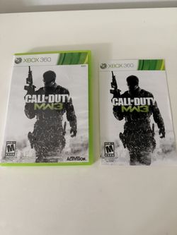 Call of Duty: Modern Warfare 3 (Xbox 360) - CASE, MANUAL & INSERTS ONLY - NO GAME 