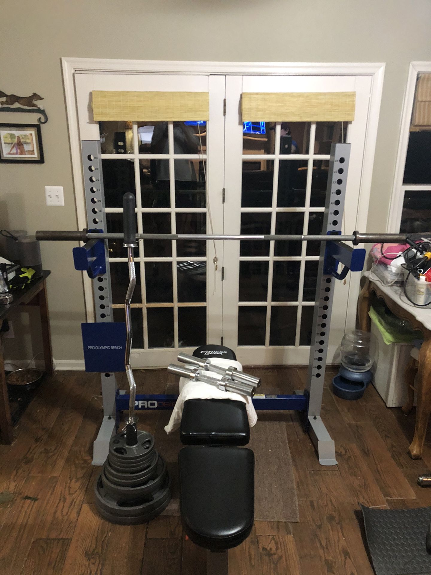 full home gym weight set up