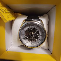 Brand New- Invicta Men's Specialty 42mm Stainless Steel and Leather Mechanical Hand Wind Watch

