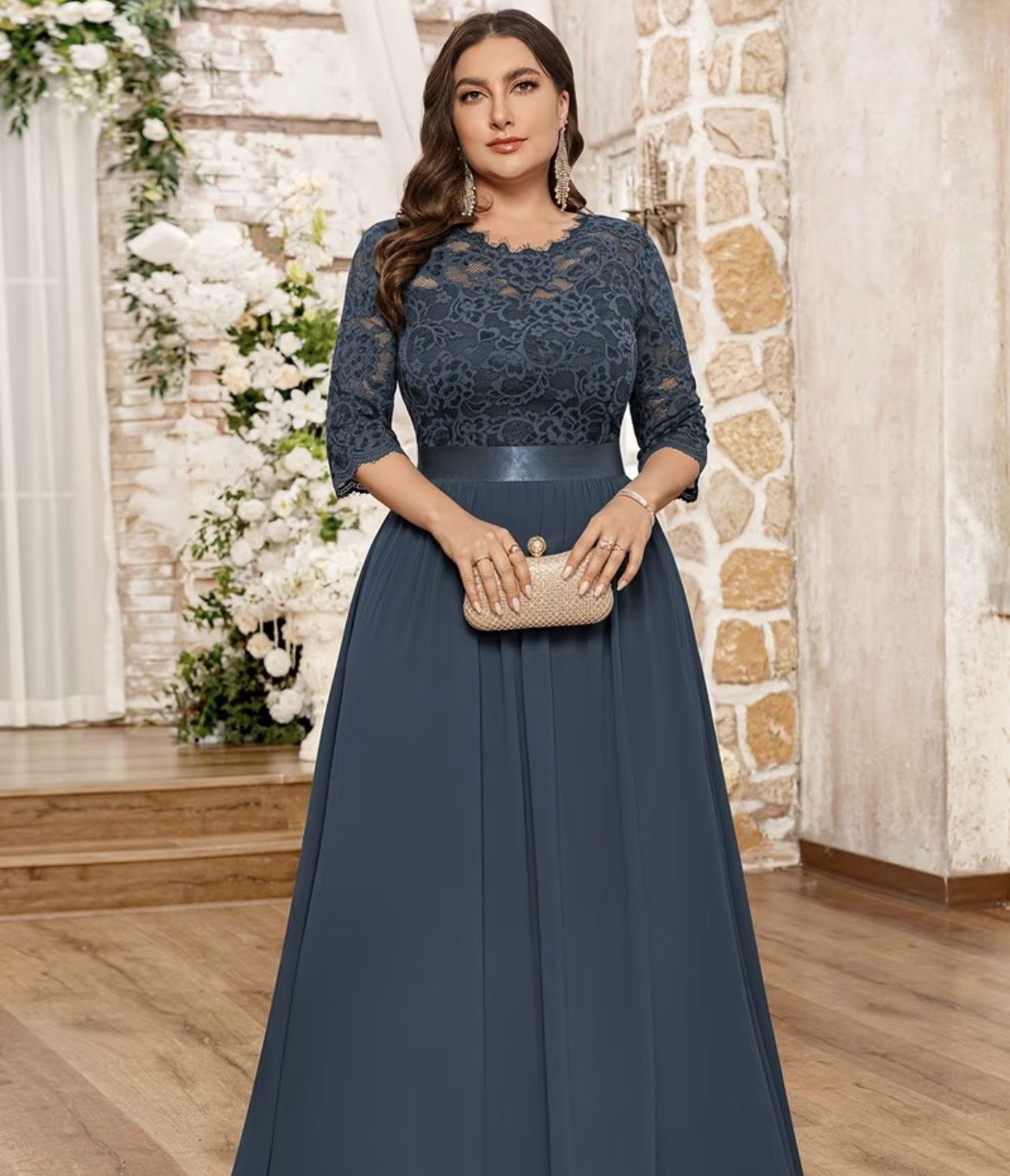 Dark Gray Evening Gown, Size 20 Never Worn No Damage No Stains No Rips No Tears Clean Smoke Free Home