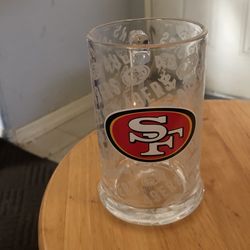 49ERS Glass Cup