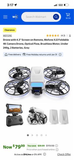 XJ2 drone with controller/screen