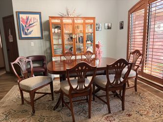 Duncan Phyfe Lyre Table And Chairs