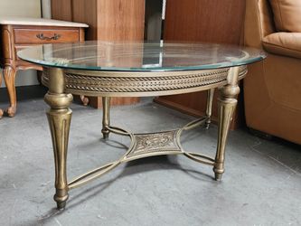 Glass coffee table