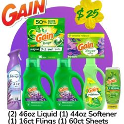 Gain LAUNDRY Detergent Household BUNDLE Stock up SALE 🔥