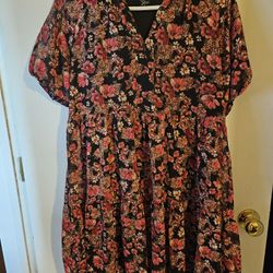 Black Floweral Dress