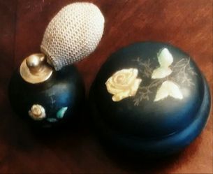 Vintage Bavaria Germany Royal Porcelain Perfume Atomizer .