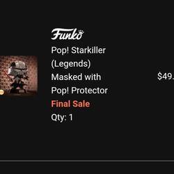 Starkiller FUNKO Pop Limited To 750 Pieces. Can reserve If Intrested 