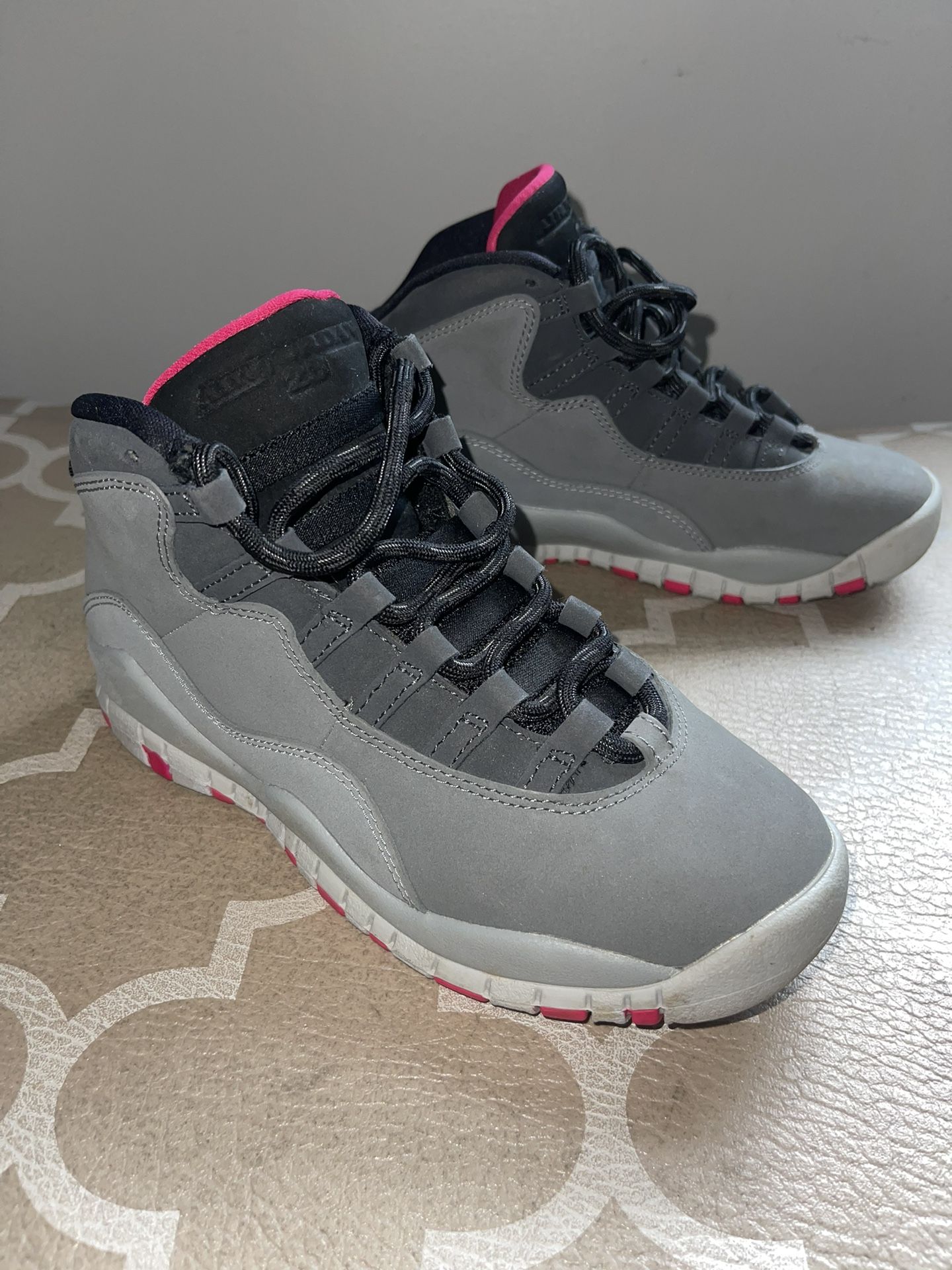 Jordan 10 Smoke Grey/Rush Pink