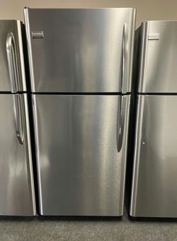 Frigidaire Stainless Steel Top Mount Refrigerator - Spacious