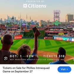Phillies Intrasquad Game Tickets